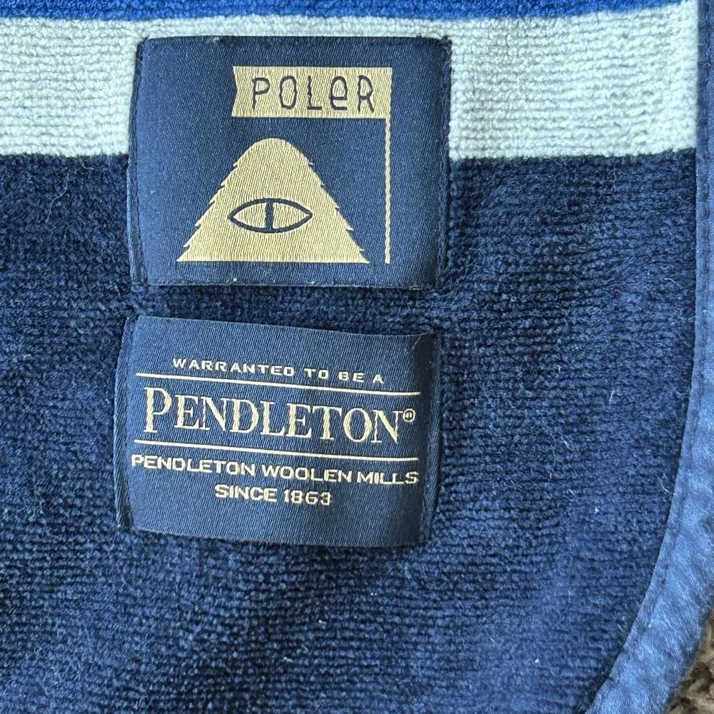 Poler Pendleton‎ Towel Poncho Crater Lake Hooded Surf Swim Beach Wearable